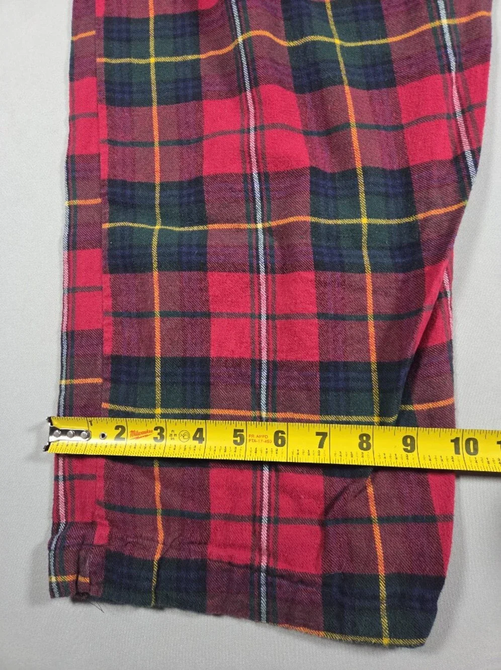 Polo by Ralph Lauren Red and Green Plaid Pajamas XL